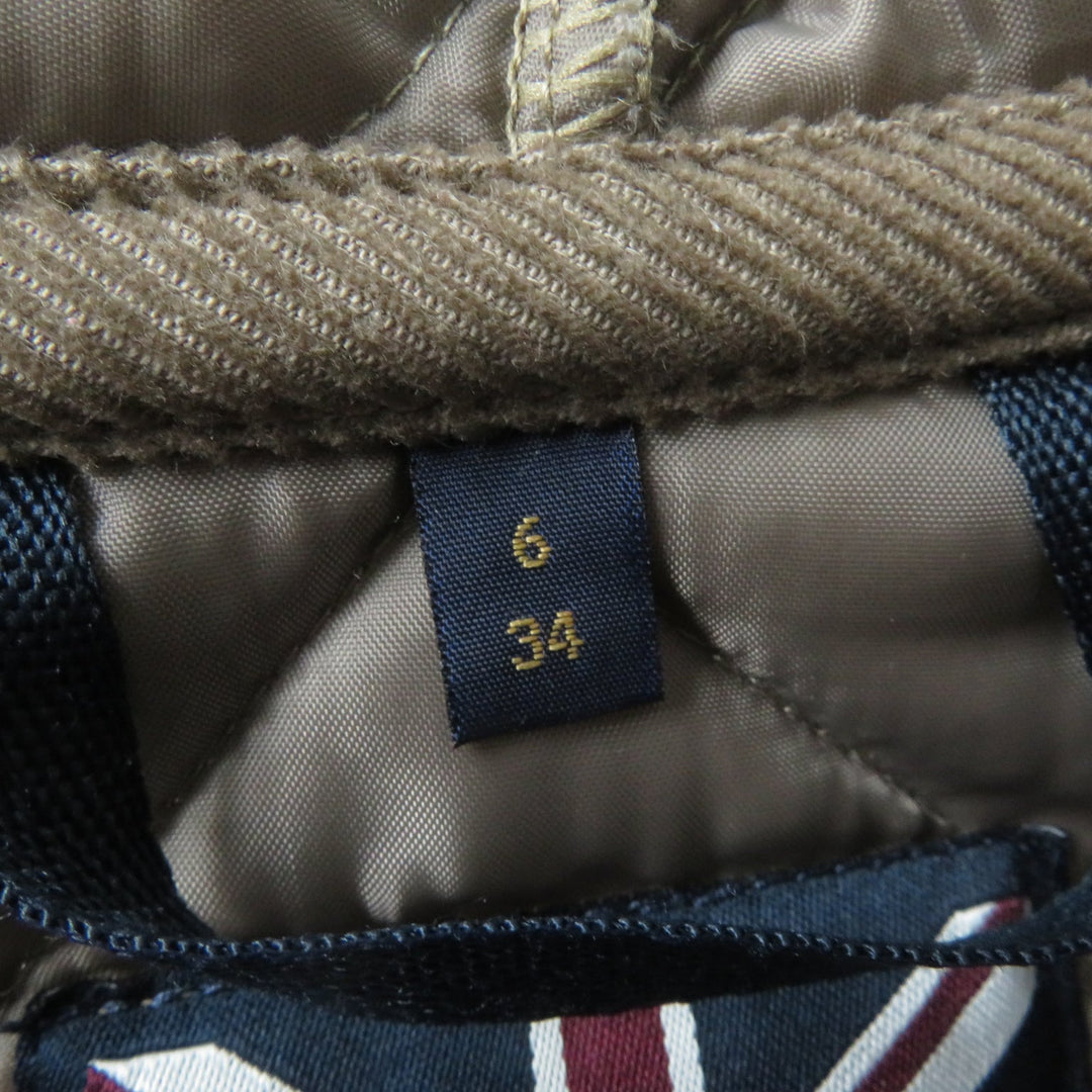 LAVENHAM coat Main: 100% polyester, Outer: 100% polyester, Filling: 100% polyester, Part: 100% cotton Khaki Brown Women 34 Used Authentic