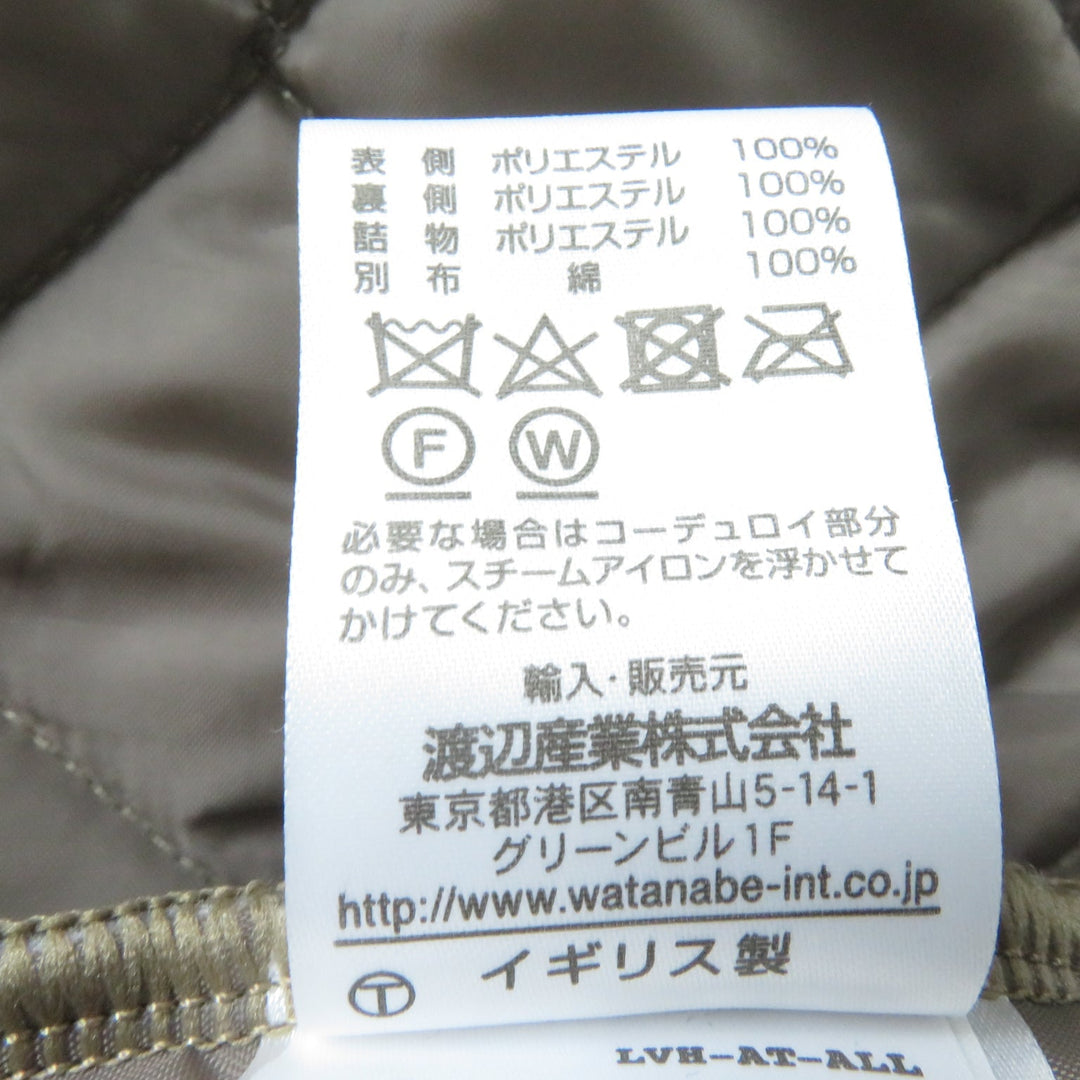 LAVENHAM coat Main: 100% polyester, Outer: 100% polyester, Filling: 100% polyester, Part: 100% cotton Khaki Brown Women 34 Used Authentic