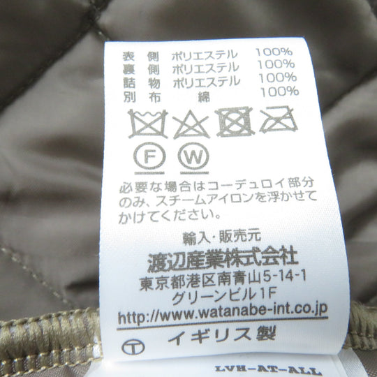 LAVENHAM coat Main: 100% polyester, Outer: 100% polyester, Filling: 100% polyester, Part: 100% cotton Khaki Brown Women 34 Used Authentic