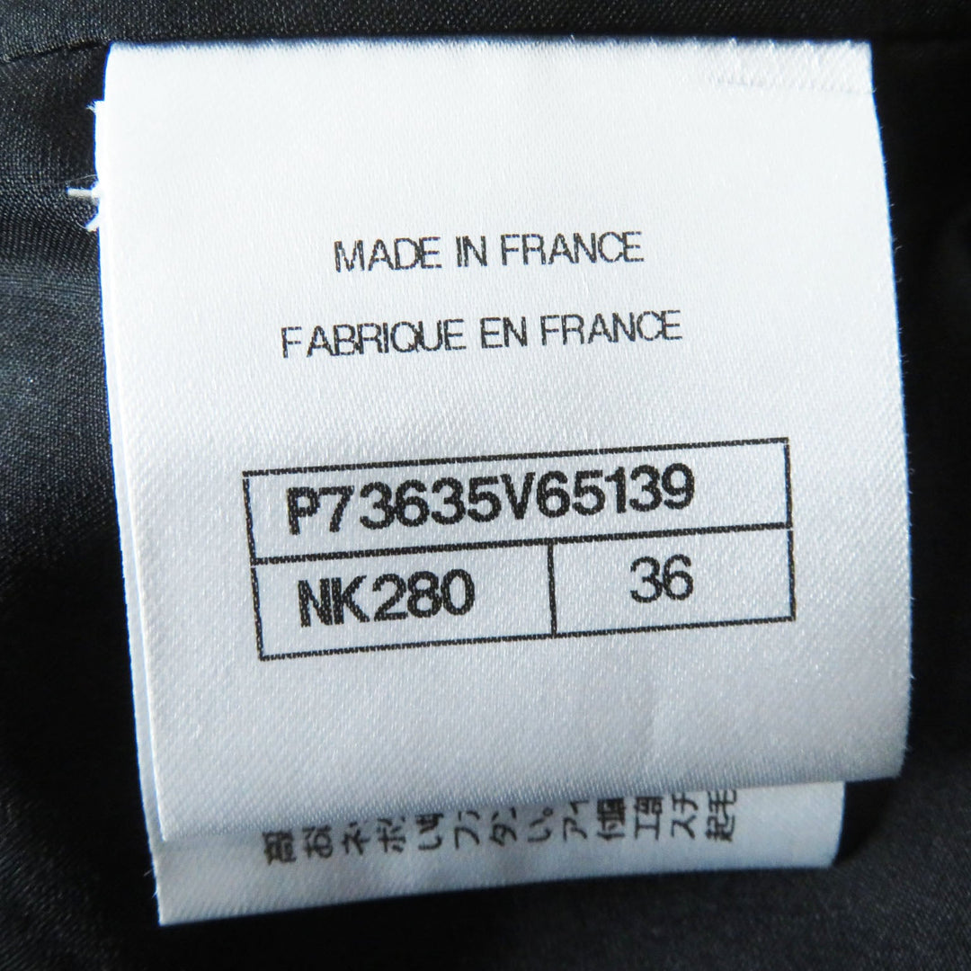 CHANEL Pants P73635 Outer: 100% wool, Lining: 100% silk, Part: 100% silk gray Women 36 Used Authentic
