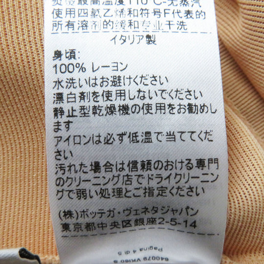 BOTTEGAVENETA dress 640079 Body: 100% rayon; Petticoat: 94% silk, 6% polyurethane salmon pink Women S Used Authentic