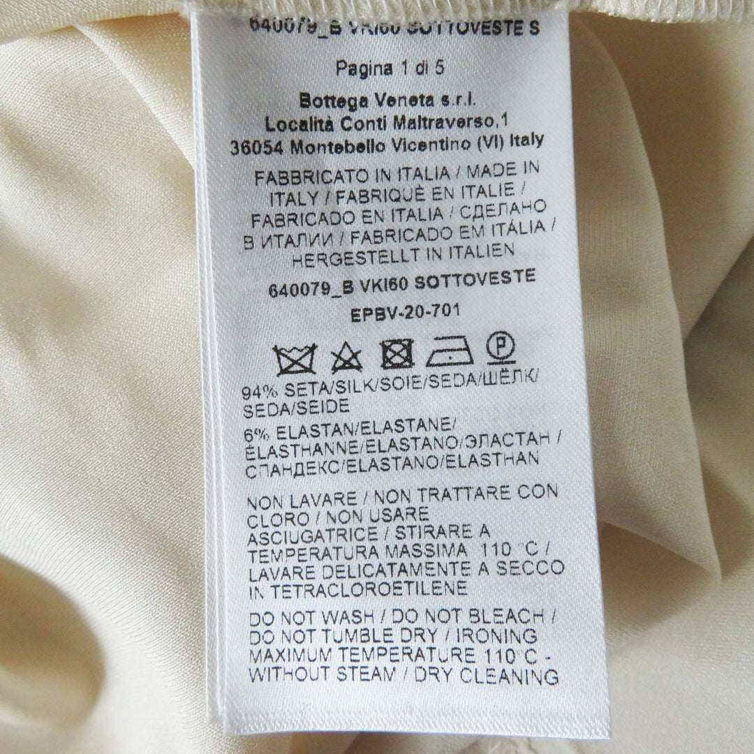 BOTTEGAVENETA dress 640079 Body: 100% rayon; Petticoat: 94% silk, 6% polyurethane salmon pink Women S Used Authentic