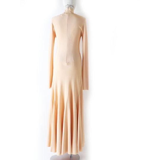 BOTTEGAVENETA dress 640079 Body: 100% rayon; Petticoat: 94% silk, 6% polyurethane salmon pink Women S Used Authentic