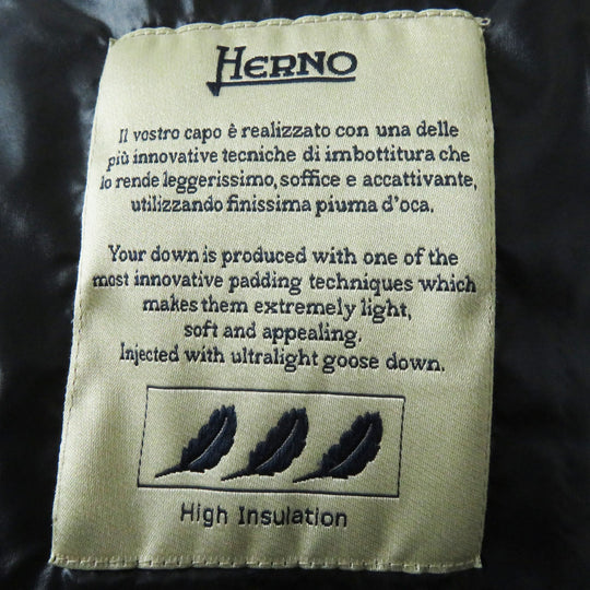 Herno Down jacket PI1311D-12017-9300 Outer: 100% nylon, Lining: 100% nylon, Filling: 90% down, Filling: 10% feather black Women 46 Used Authentic