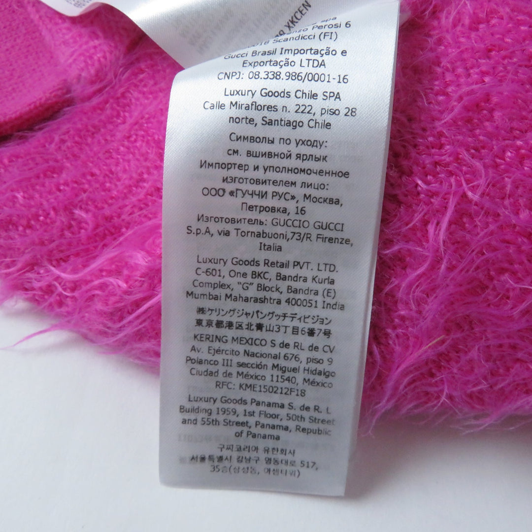 GUCCI cardigan 697578 Main: 80% nylon, Main: 20% wool pink Women S Used Authentic