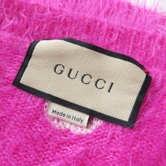GUCCI cardigan 697578 Main: 80% nylon, Main: 20% wool pink Women S Used Authentic