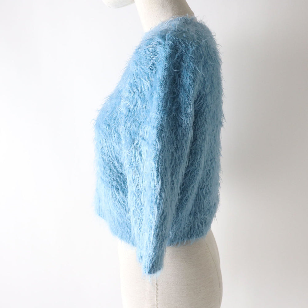 GUCCI knit 695655 Main: 82% nylon, Main: 18% wool blue Women XS Used Authentic