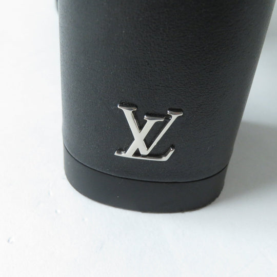 LOUIS VUITTON Knee-high boots Main: Leather Lining: Mouton black Bobble Line Women 36 Used Authentic