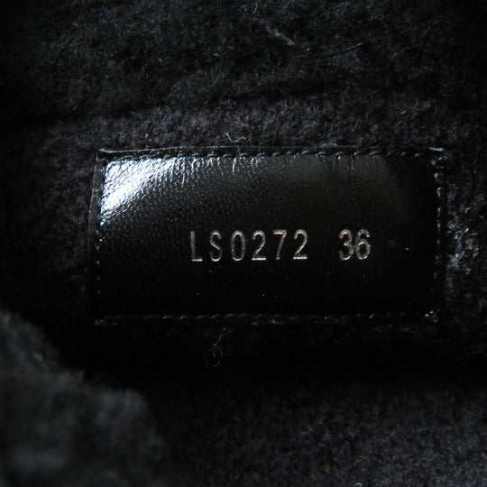 LOUIS VUITTON Knee-high boots Main: Leather Lining: Mouton black Bobble Line Women 36 Used Authentic