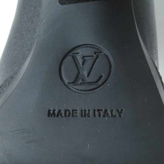 LOUIS VUITTON Knee-high boots Main: Leather Lining: Mouton black Bobble Line Women 36 Used Authentic
