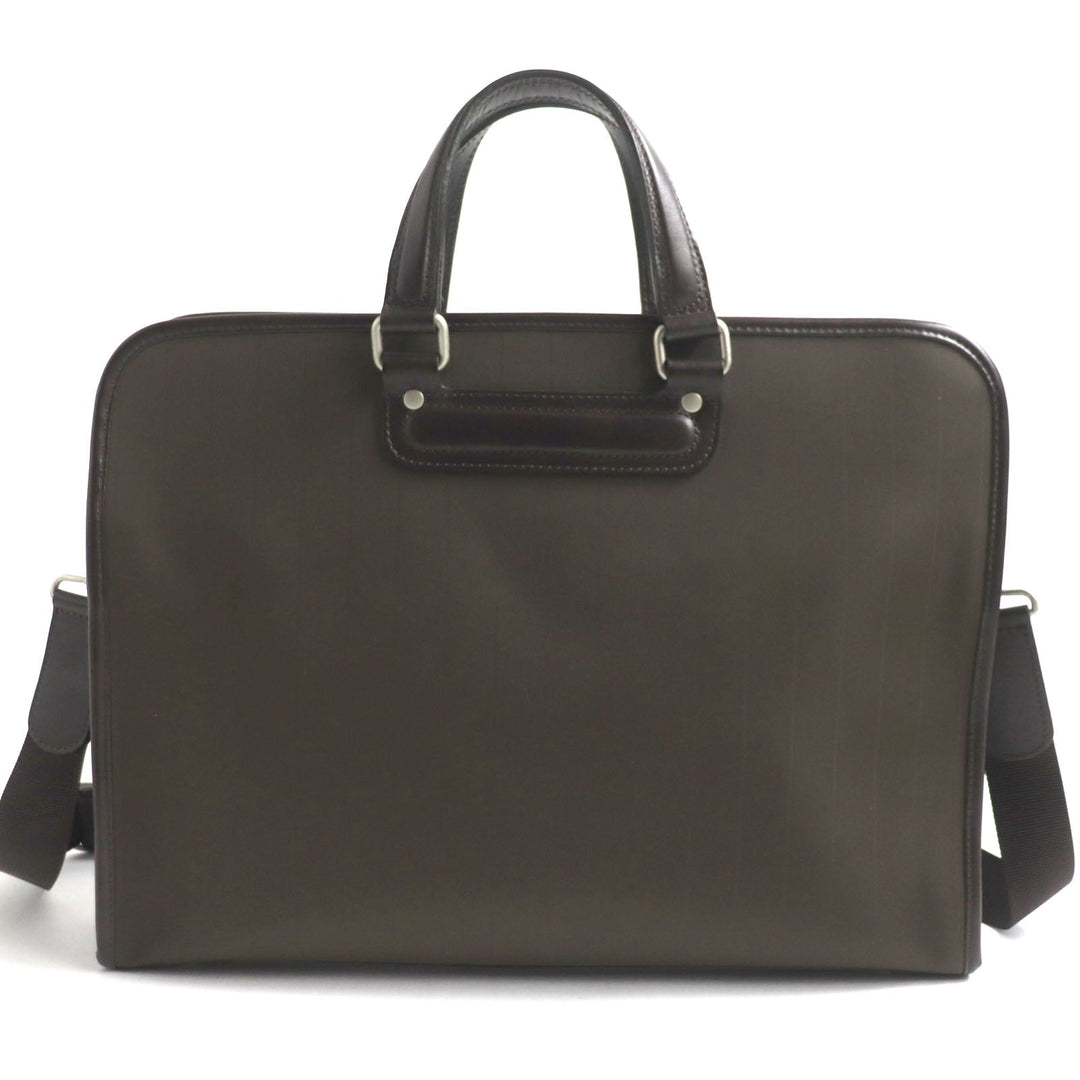Paul Smith Briefcase PSG550 Main: Leather, Main: Nylon Dark brown mens Used Authentic
