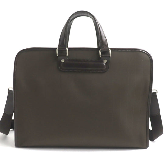 Paul Smith Briefcase PSG550 Main: Leather, Main: Nylon Dark brown mens Used Authentic
