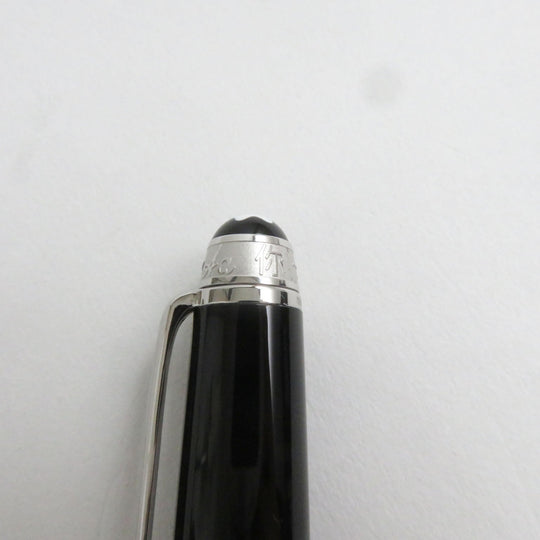 MONTBLANC fountain pen 116075 Main: Precious resin Nib: K14, rhodium inlay Black x silver Meisterstck UNICEF mens(Unisex) Used Authentic
