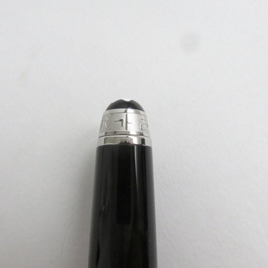 MONTBLANC fountain pen 116075 Main: Precious resin Nib: K14, rhodium inlay Black x silver Meisterstck UNICEF mens(Unisex) Used Authentic