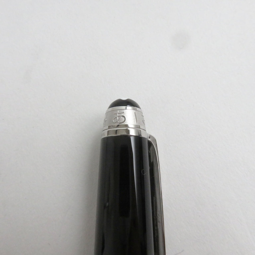 MONTBLANC fountain pen 116075 Main: Precious resin Nib: K14, rhodium inlay Black x silver Meisterstck UNICEF mens(Unisex) Used Authentic