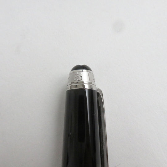 MONTBLANC fountain pen 116075 Main: Precious resin Nib: K14, rhodium inlay Black x silver Meisterstck UNICEF mens(Unisex) Used Authentic