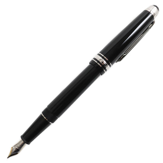 MONTBLANC fountain pen 116075 Main: Precious resin Nib: K14, rhodium inlay Black x silver Meisterstck UNICEF mens(Unisex) Used Authentic
