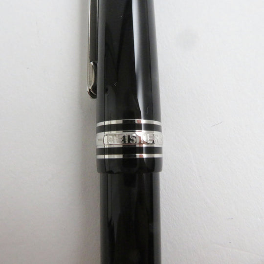 MONTBLANC fountain pen 116075 Main: Precious resin Nib: K14, rhodium inlay Black x silver Meisterstck UNICEF mens(Unisex) Used Authentic
