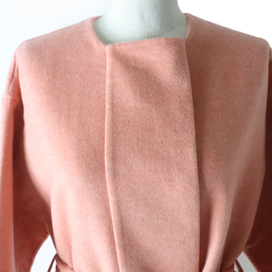 HERMES coat Main: 100% cashmere pink Women 40 Used Authentic