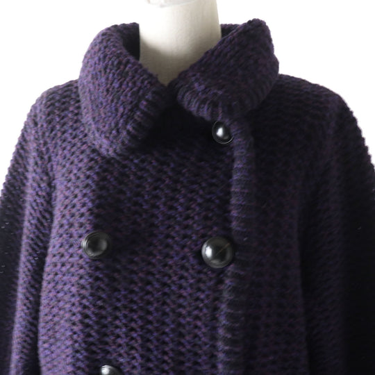 BURBERRY LONDON cardigan B2N28-643-36 Main: 94% wool, Main: 6% cashmere Purple type Women 5 Used Authentic