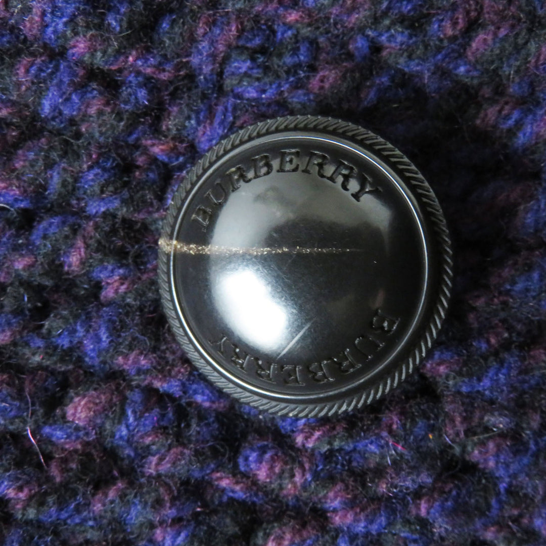 BURBERRY LONDON cardigan B2N28-643-36 Main: 94% wool, Main: 6% cashmere Purple type Women 5 Used Authentic