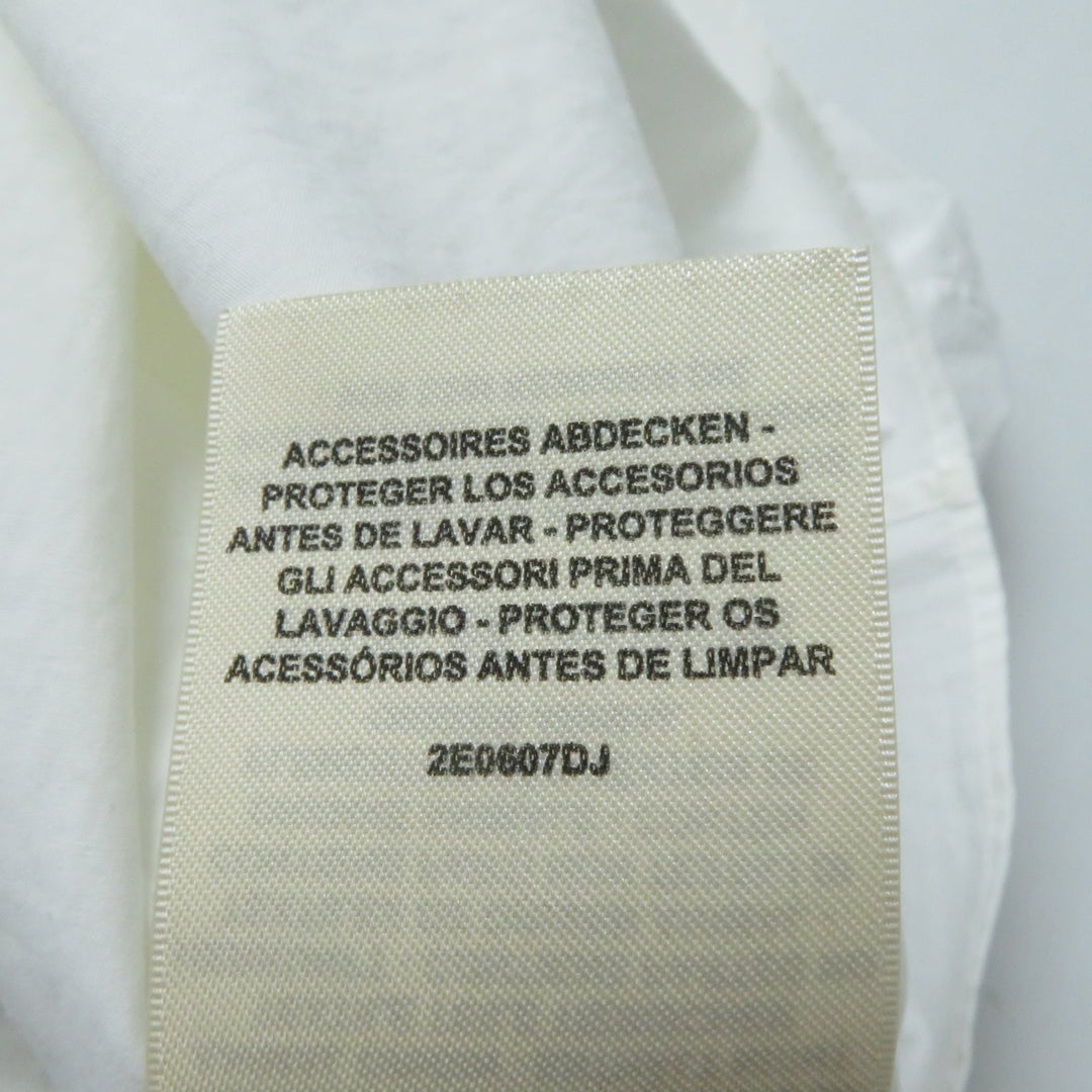 HERMES Short sleeve shirt 2E0607DJ Main: 100% cotton white Women 36 Used Authentic