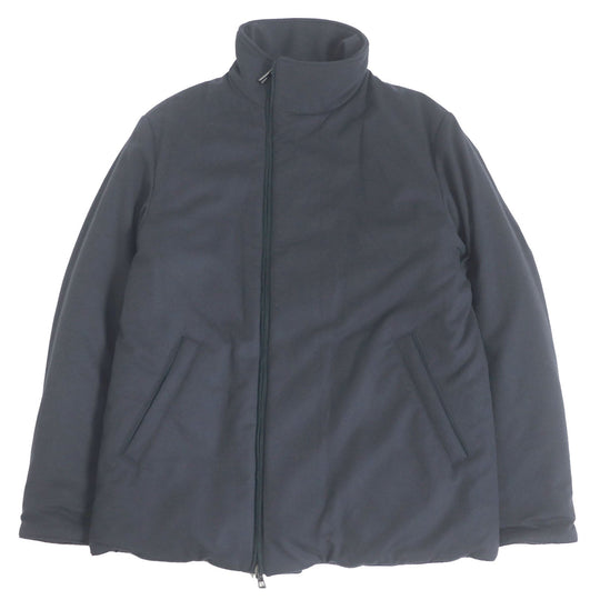Loro Piana Blouson FAI8308 Outer: 100% nylon, Lining: 94% wool, Lining: 6% cashmere, Filling: 100% cashmere, Inner: 100% polyurethane Leather: goat leather Navy mens XS Used Authentic