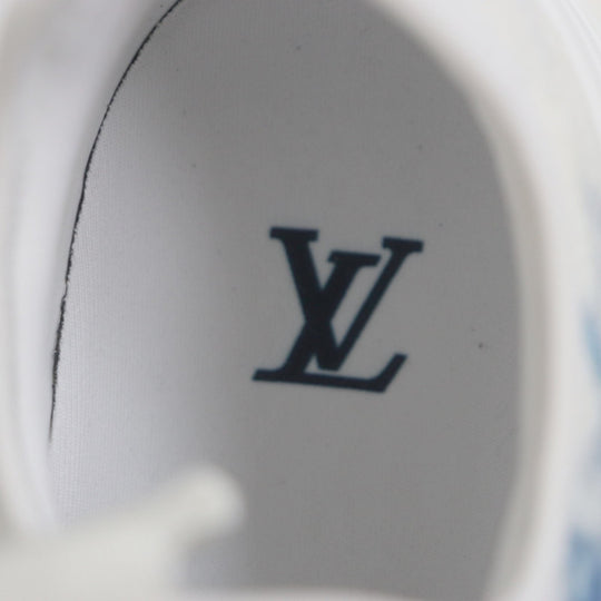 LOUIS VUITTON sneakers Monogram denim White blue Fast Lane Line Monogram 7