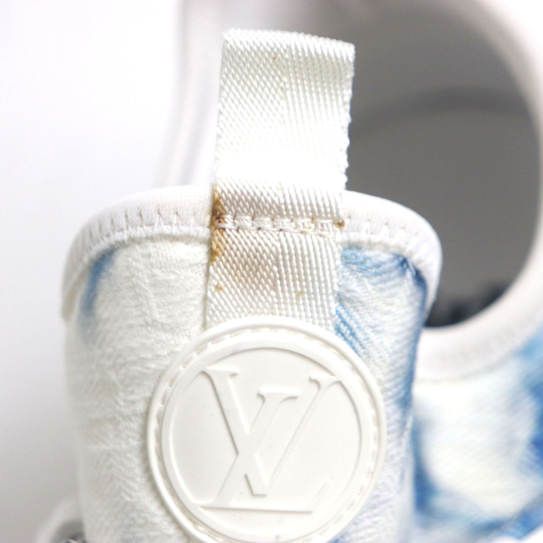 LOUIS VUITTON sneakers Monogram denim White blue Fast Lane Line Monogram 7