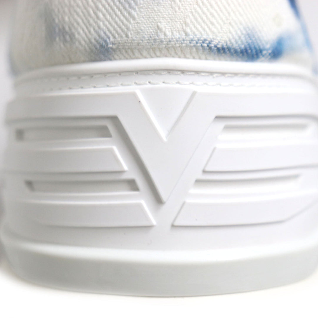 LOUIS VUITTON sneakers Monogram denim White blue Fast Lane Line Monogram 7