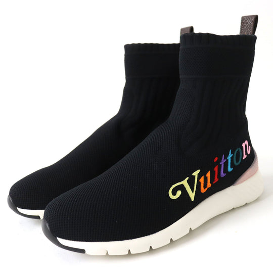 LOUIS VUITTON sneakers canvas Black x multicolor After game line Women 36 Used Authentic