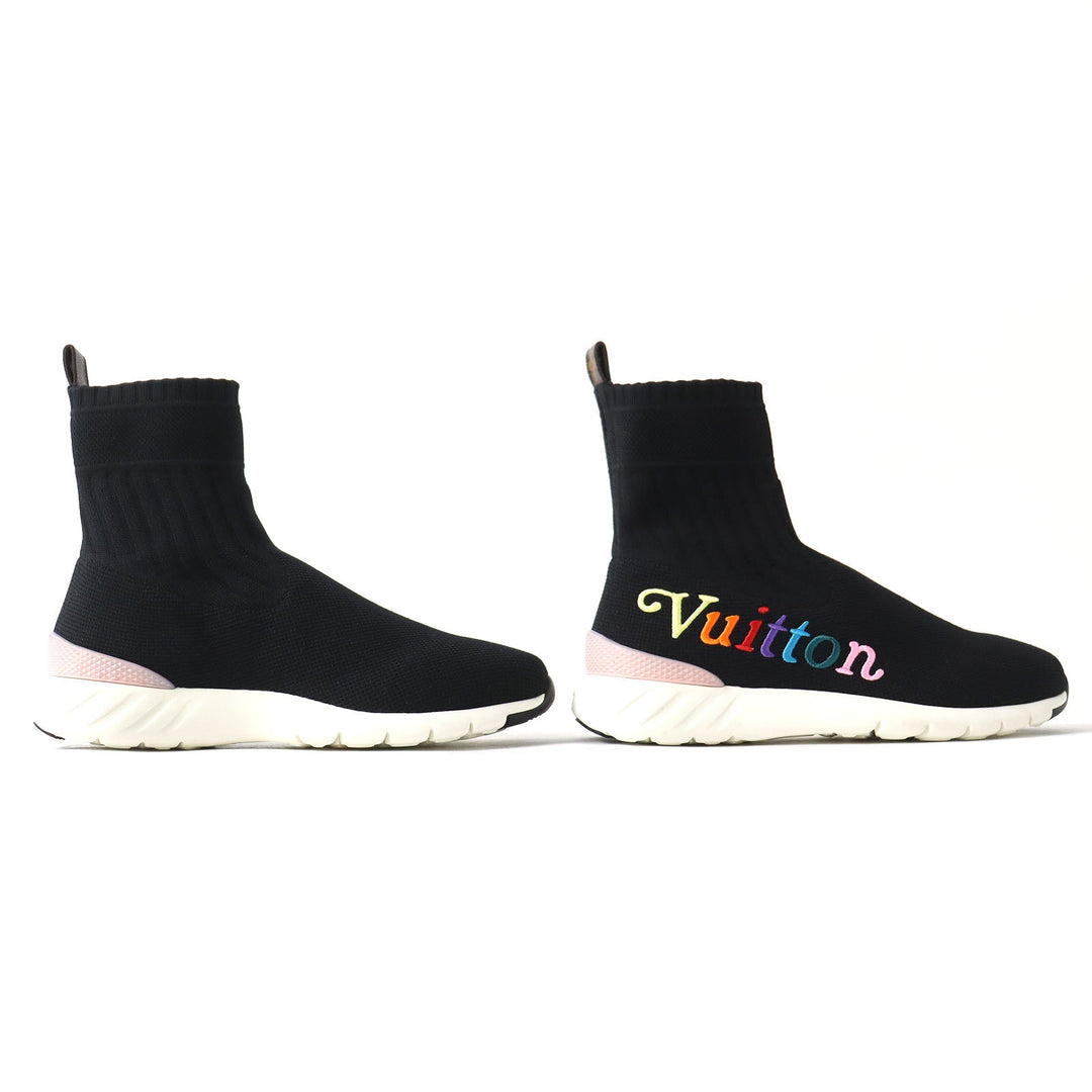 LOUIS VUITTON sneakers canvas Black x multicolor After game line Women 36 Used Authentic
