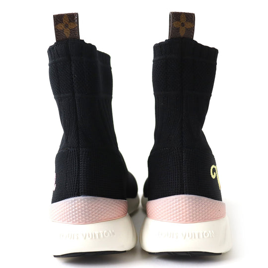 LOUIS VUITTON sneakers canvas Black x multicolor After game line Women 36 Used Authentic