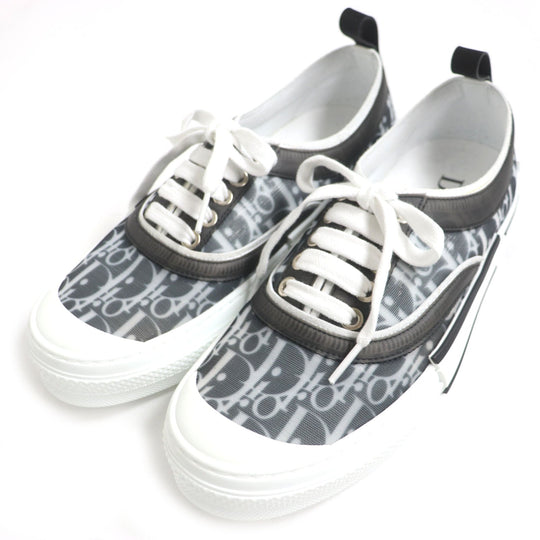 DIOR HOMME Low cut sneakers 3SN278YJP Dior Oblique Canvas White x black Oblique B23 mens 40 Used Authentic
