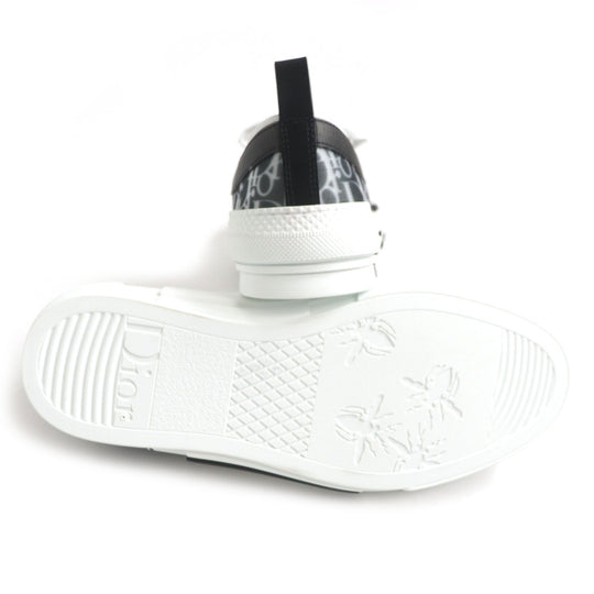 DIOR HOMME Low cut sneakers 3SN278YJP Dior Oblique Canvas White x black Oblique B23 mens 40 Used Authentic
