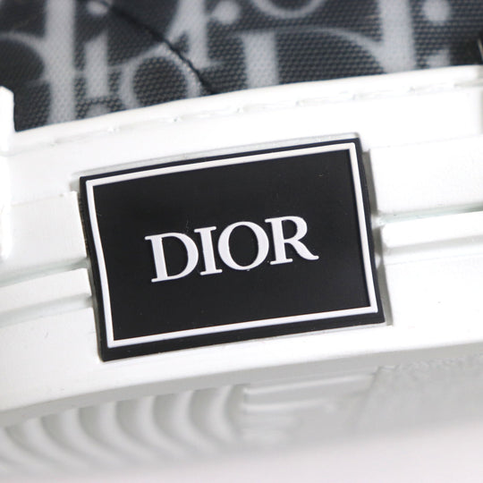 DIOR HOMME Low cut sneakers 3SN278YJP Dior Oblique Canvas White x black Oblique B23 mens 40 Used Authentic