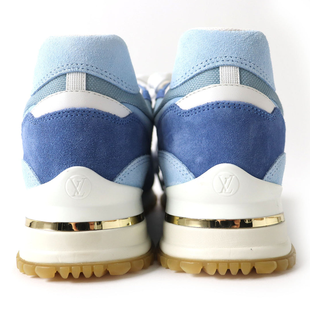 LOUIS VUITTON sneakers Part: suede Blue x White type Runaway line Women 35 1/2 Used Authentic