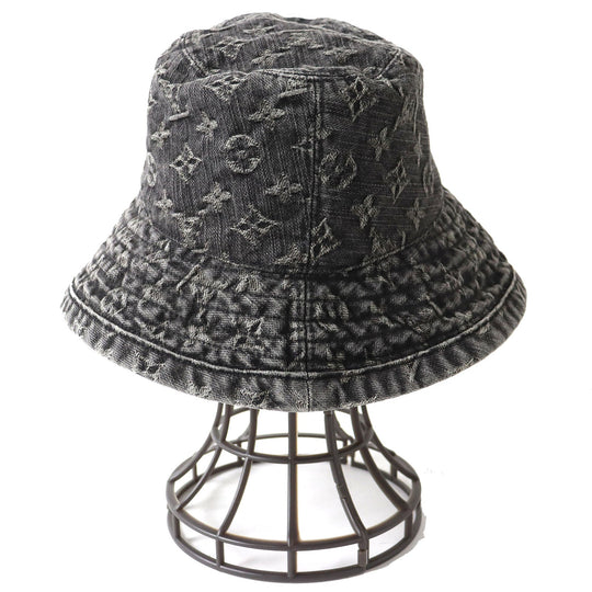 LOUIS VUITTON hat 410907 Main: 100% cotton Black type Women S Used Authentic