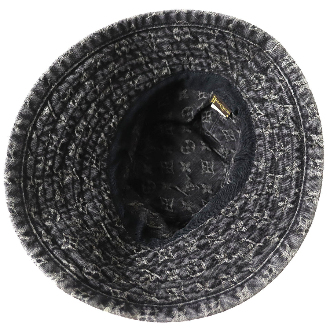 LOUIS VUITTON hat 410907 Main: 100% cotton Black type Women S Used Authentic