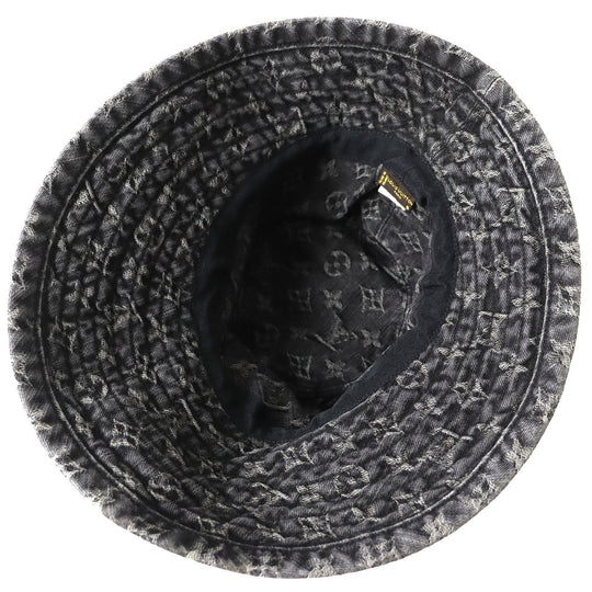 LOUIS VUITTON hat 410907 Main: 100% cotton Black type Women S Used Authentic