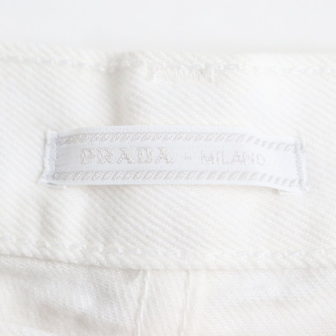 PRADA Denim pants GEP303 Main: 100% cotton off white mens 30 Used Authentic