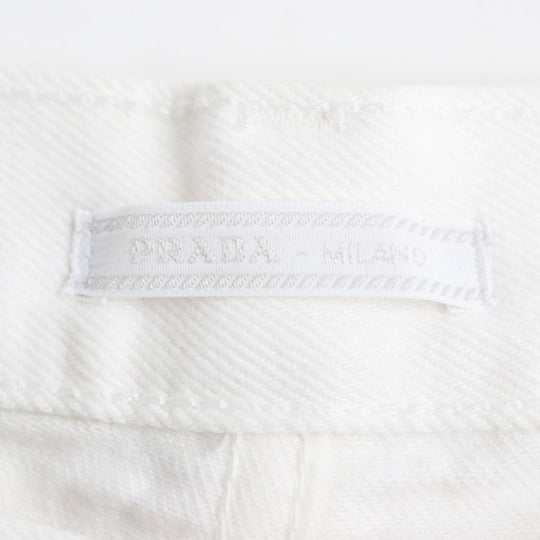 PRADA Denim pants GEP303 Main: 100% cotton off white mens 30 Used Authentic