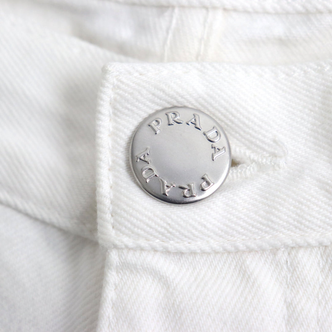 PRADA Denim pants GEP303 Main: 100% cotton off white mens 30 Used Authentic