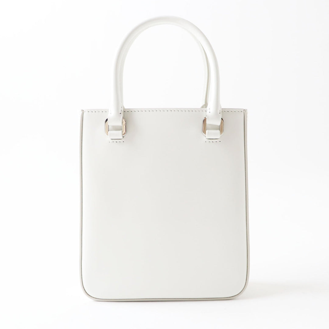 PRADA Shoulder Bag 1BA331 SPAZZOLATO (brushed leather) BIANCO Small Brushed Leather Women Used Authentic