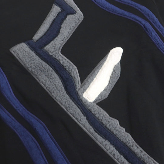 FENDI sweat FY0178 Main: 100% cotton, Part: , Rib: 97% cotton, 3% polyurethane Embroidery: 48% acrylic, 39% wool, 13% silk black mens S Used Authentic