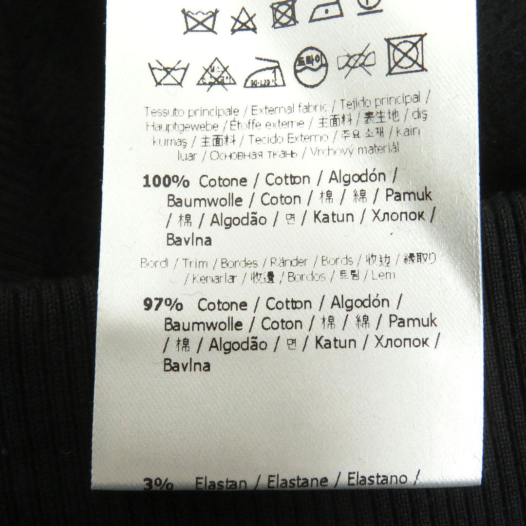FENDI sweat FY0178 Main: 100% cotton, Part: , Rib: 97% cotton, 3% polyurethane Embroidery: 48% acrylic, 39% wool, 13% silk black mens S Used Authentic