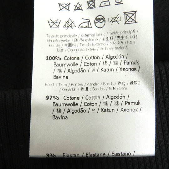 FENDI sweat FY0178 Main: 100% cotton, Part: , Rib: 97% cotton, 3% polyurethane Embroidery: 48% acrylic, 39% wool, 13% silk black mens S Used Authentic