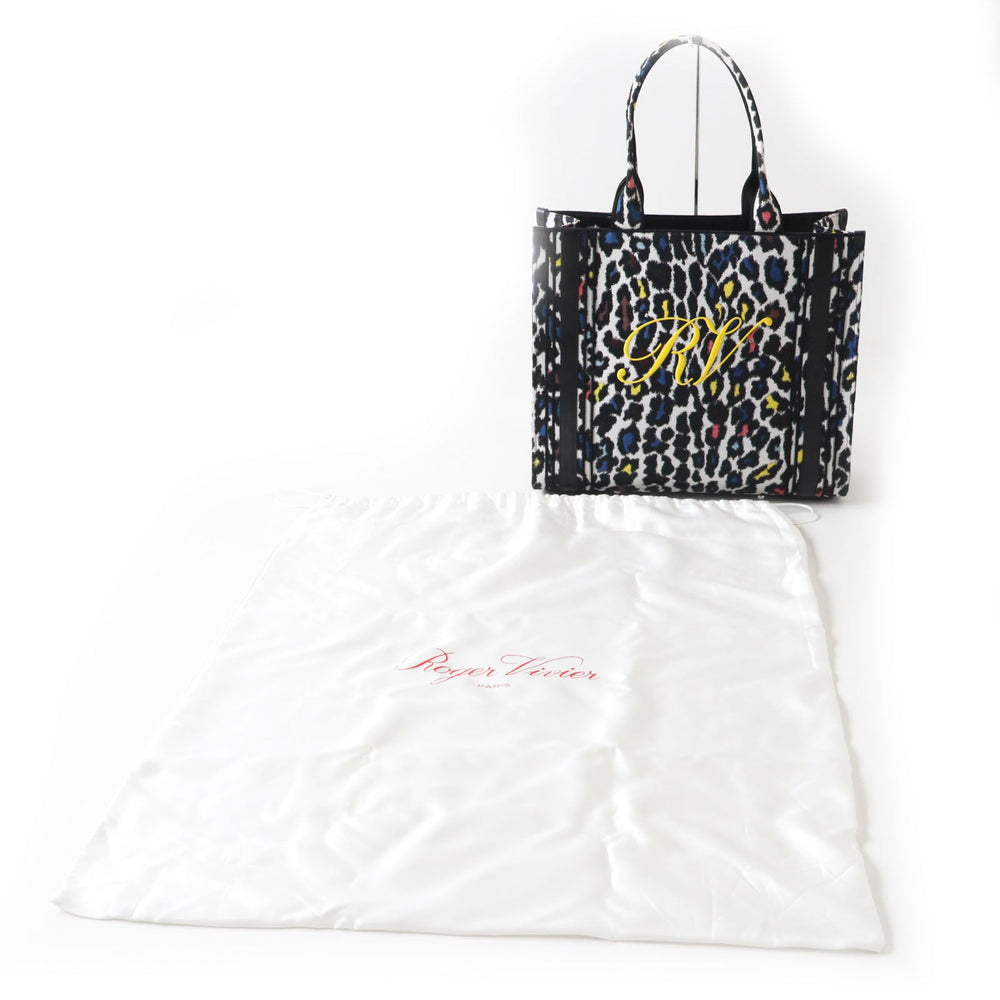 ROGERVIVIER Tote Bag Main: Canvas, Main: Leather Multi Call Me Viv Women Used Authentic