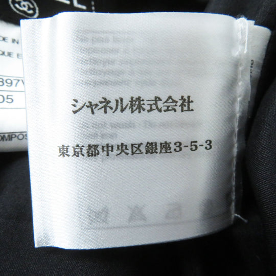 CHANEL Tight Skirt P45897 Outer: 100% nylon, Lining: 100% silk, Part: 77% nylon, Part: 13% wool, Part: 10% rayon black Women 34 Used Authentic