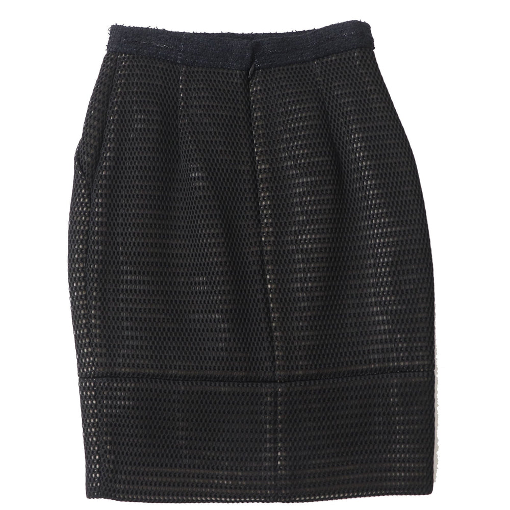 CHANEL Tight Skirt P45897 Outer: 100% nylon, Lining: 100% silk, Part: 77% nylon, Part: 13% wool, Part: 10% rayon black Women 34 Used Authentic